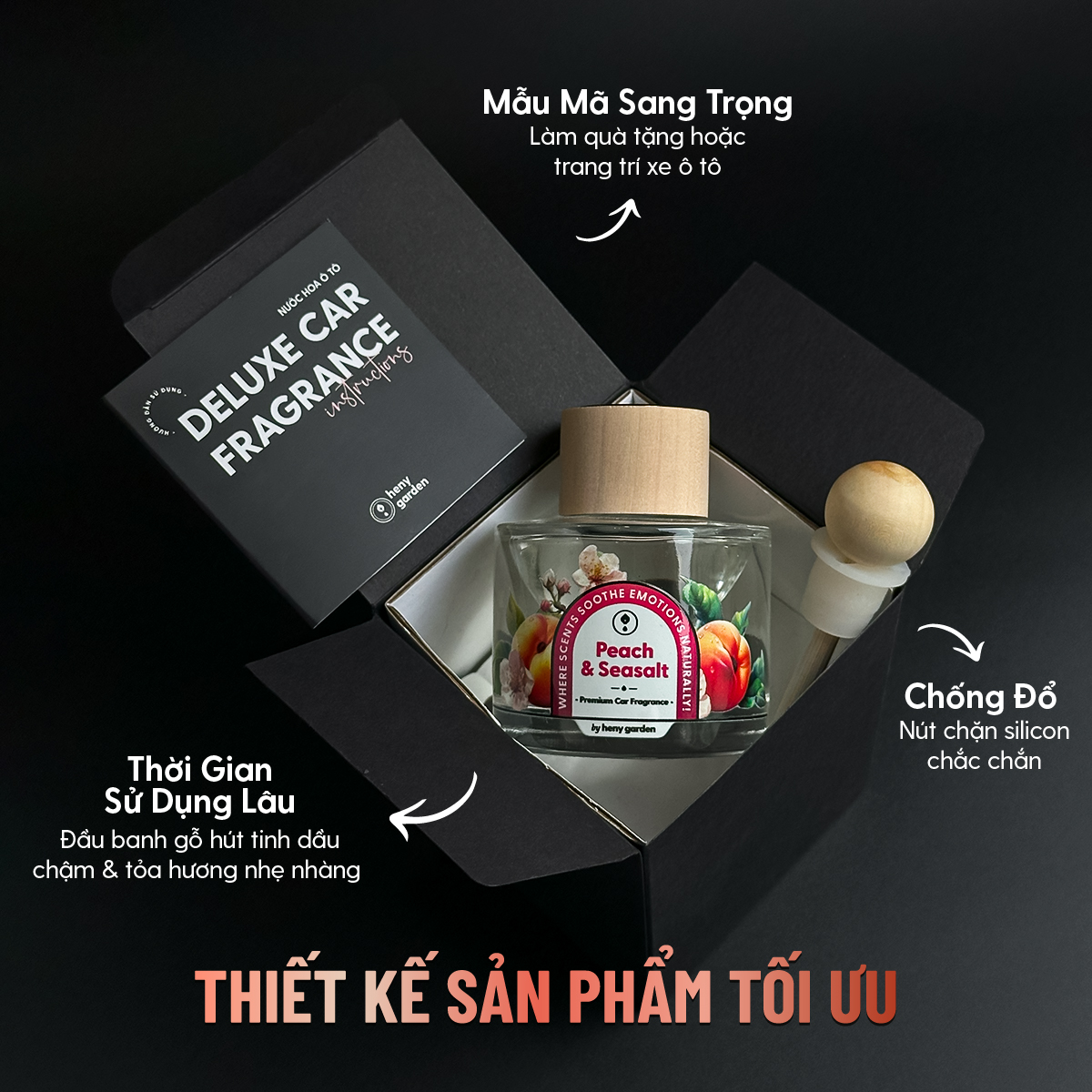 Tinh dầu thơm xe ô tô Heny Garden