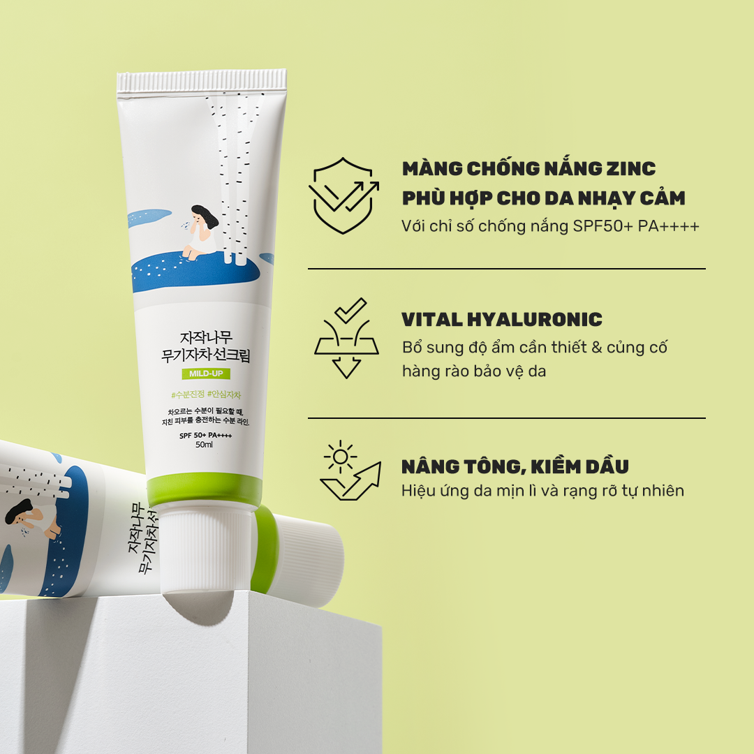 Review kem chống nắng Round Lab