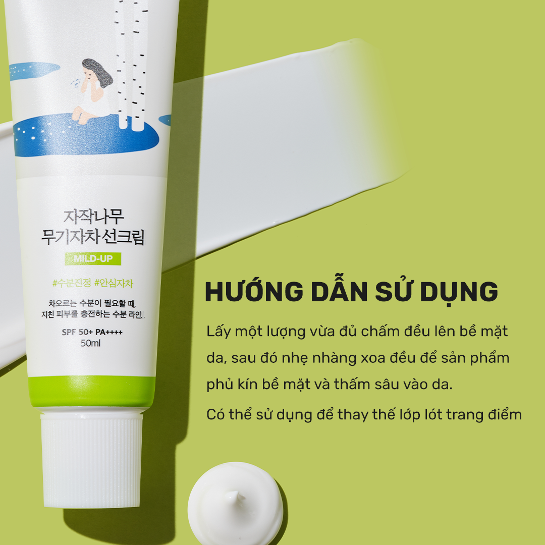 Kết cấu kem chống nắng Round Lab