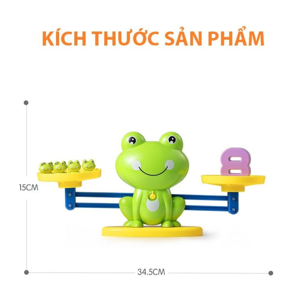 Mô tả Đồ Chơi Cân Bằng Ếch Con Giúp Bé Rèn Luyện Tư Duy, Làm Quen Với Tóan - 1