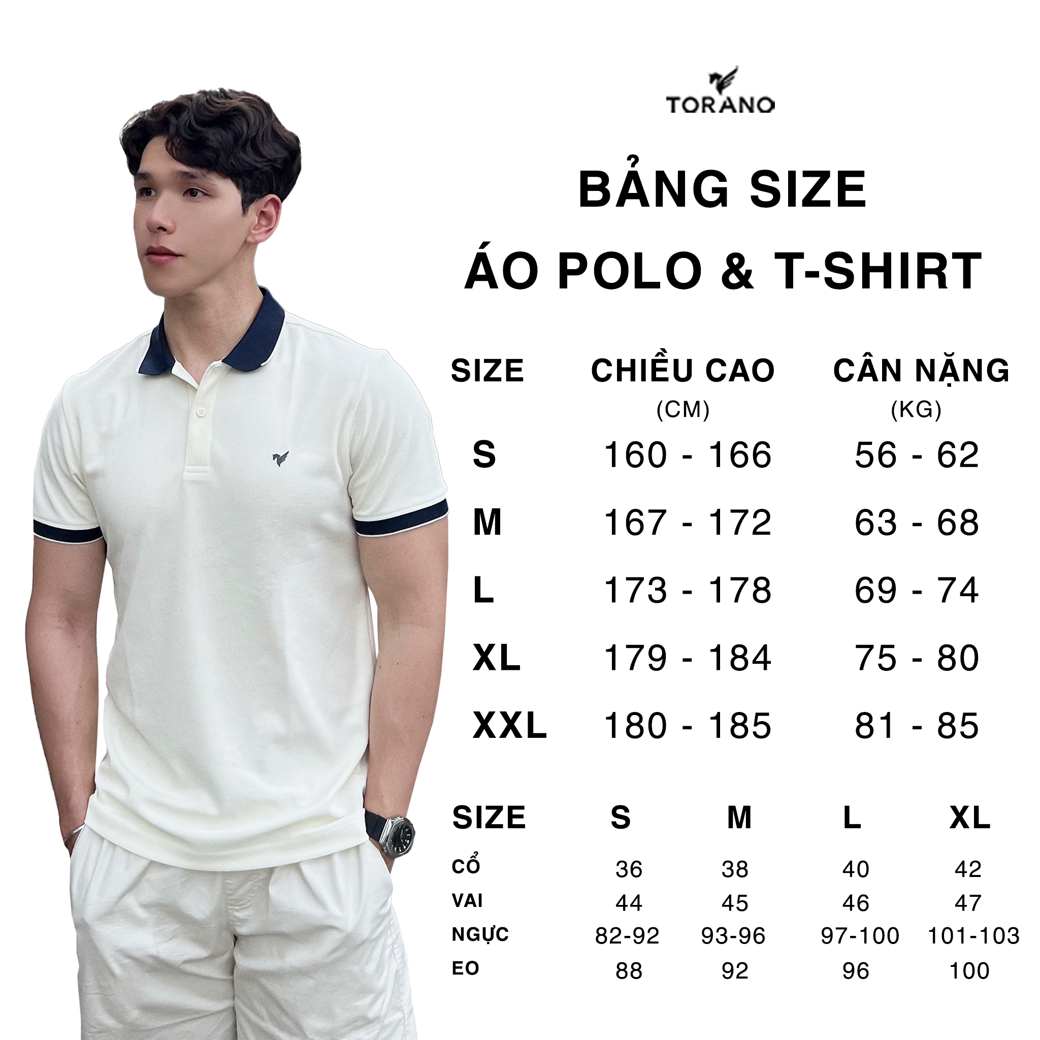 Áo polo nam TORANO FSTP003 phối đồ