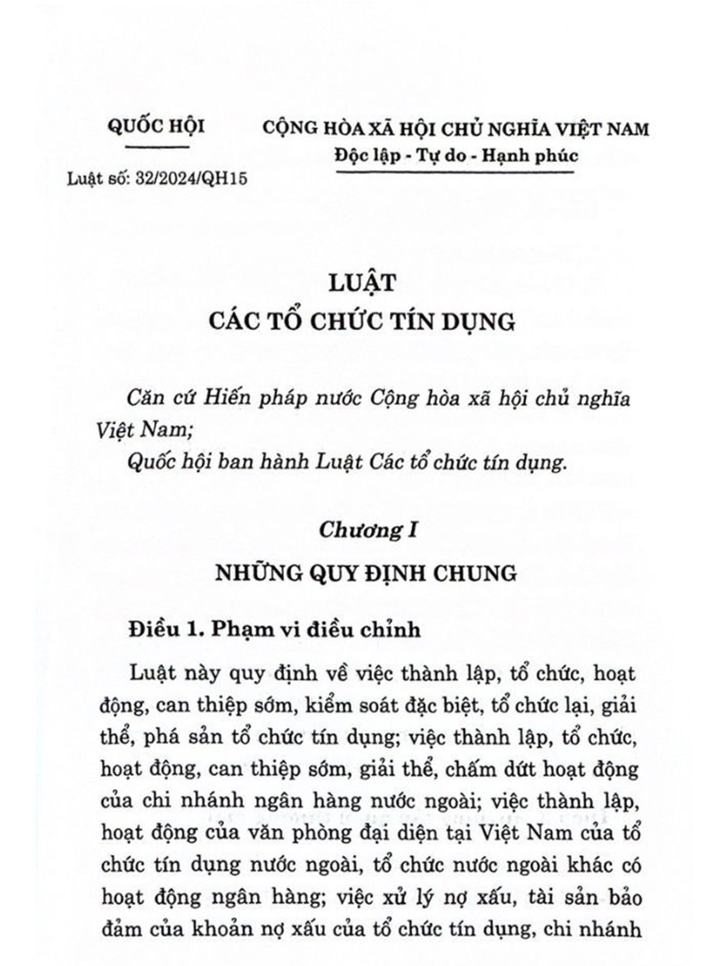 Mô tả Sách- Luật Các Tổ Chức Tín Dụng (2024) - 2