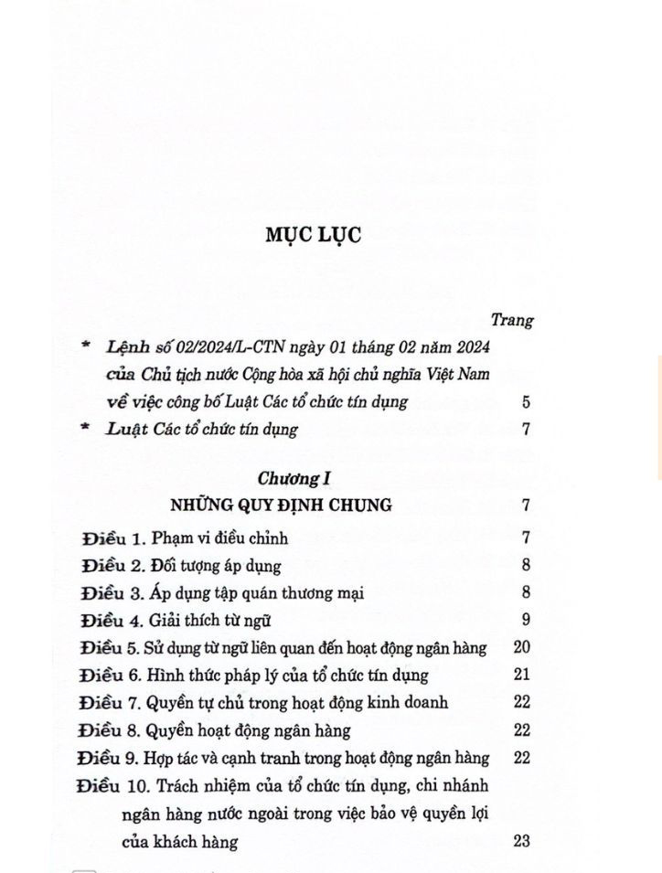 Mô tả Sách- Luật Các Tổ Chức Tín Dụng (2024) - 4