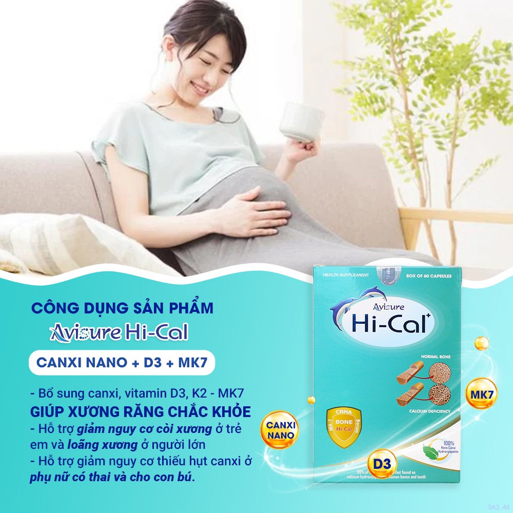 Mô tả Canxi cho bà bầu Avisure Hical canxi hữu cơ cho bà bầu và sau sinh - 4