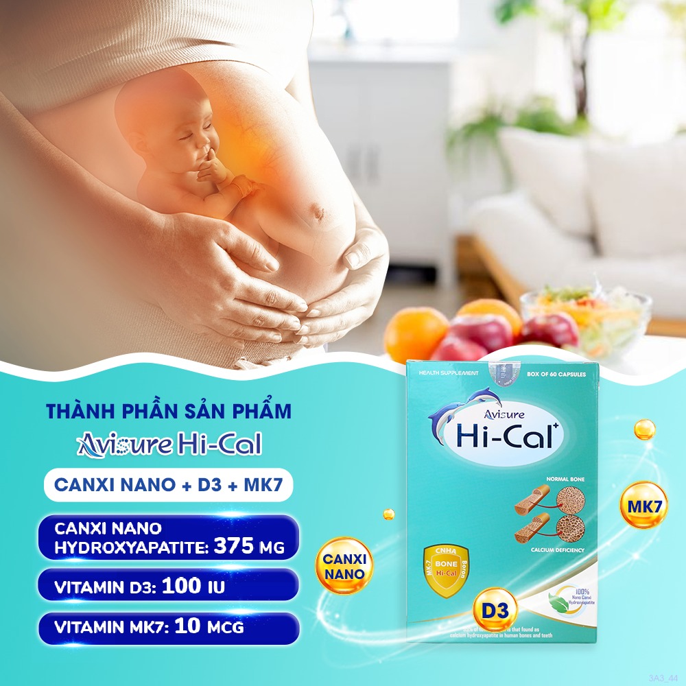 Mô tả Canxi cho bà bầu Avisure Hical canxi hữu cơ cho bà bầu và sau sinh - 3
