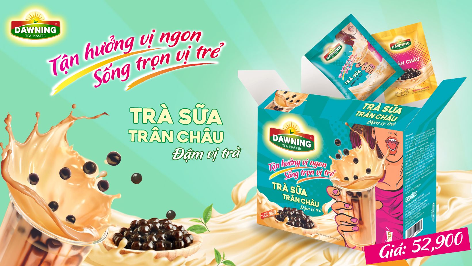 Trà Sữa Trân Châu Dawning Đậm Vị Trà