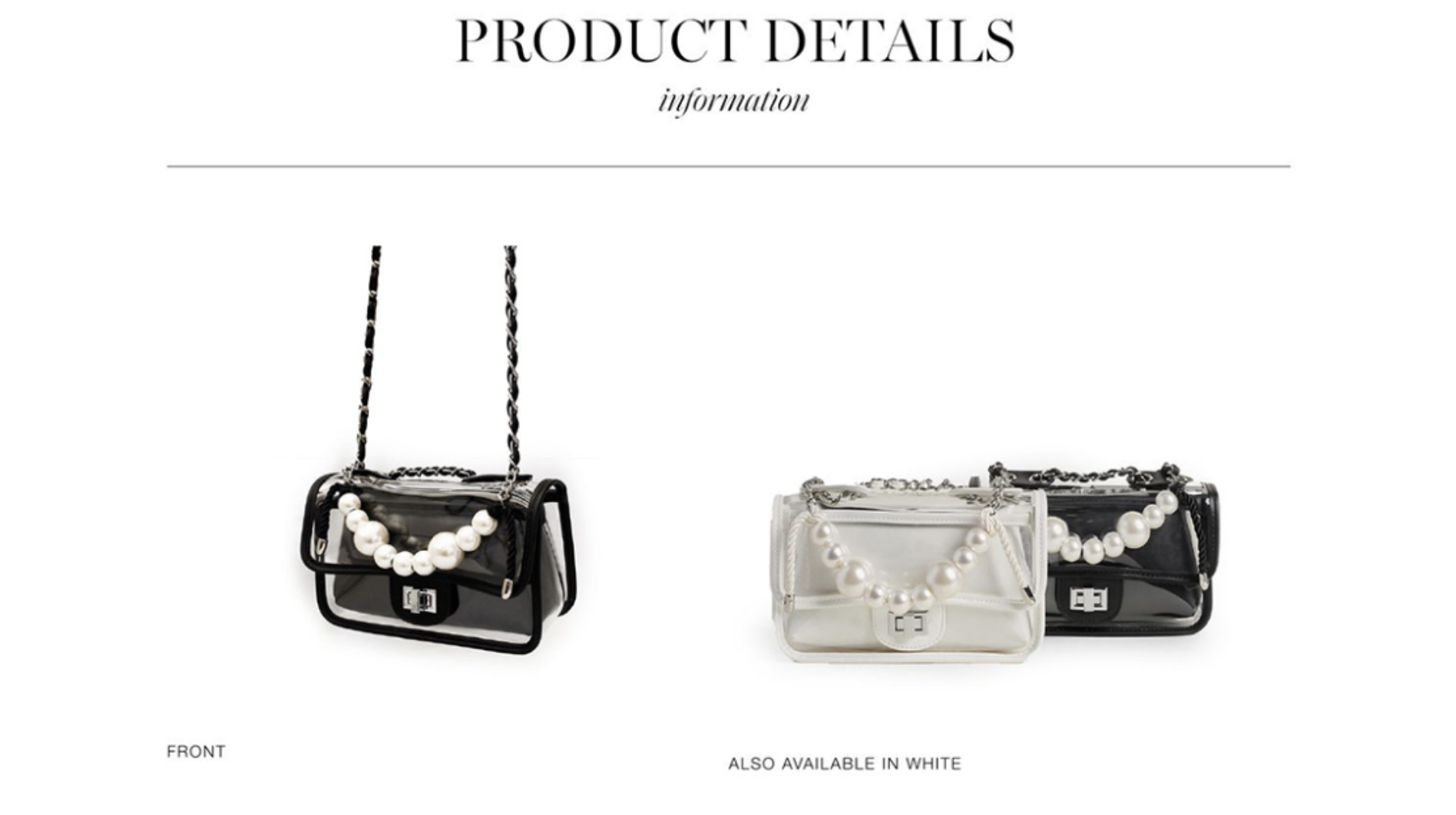 Mô tả Túi xách Floralpunk Posie Bag White - 1