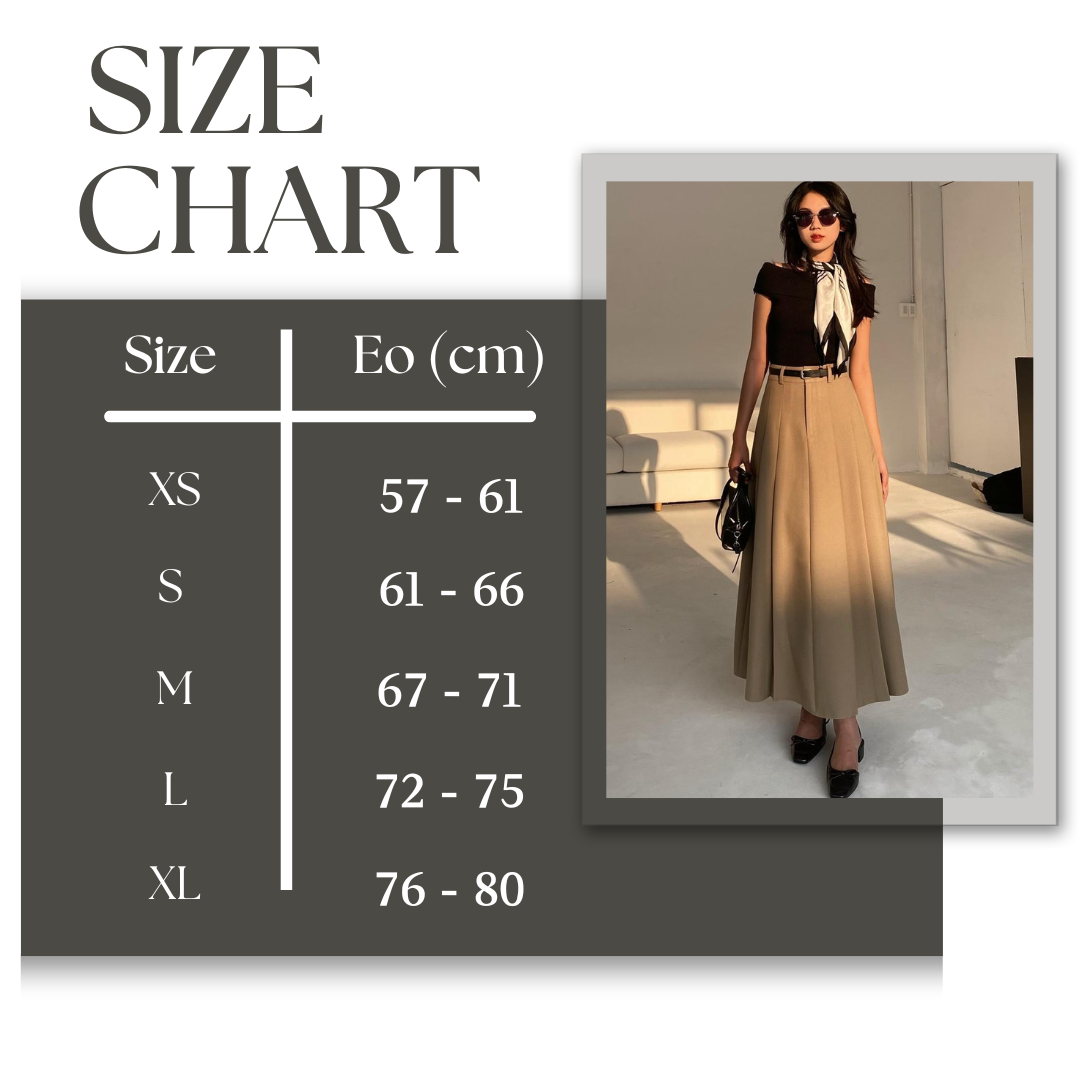 [Mã 6MINI7 giảm 50K đơn 150K] Chân váy xuông xoè dài sang chảnh, kiểu