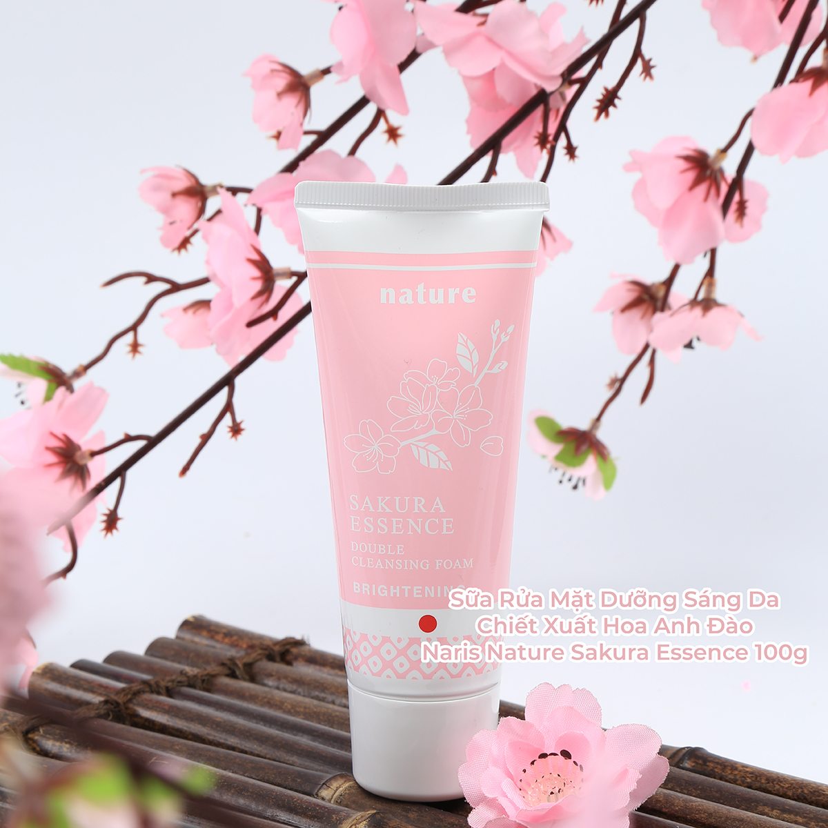 Mô tả Sữa Rửa Mặt Naris Nature Dưỡng Sáng Da Chiết Xuất Hoa Anh Đào Sakura 100g - 1