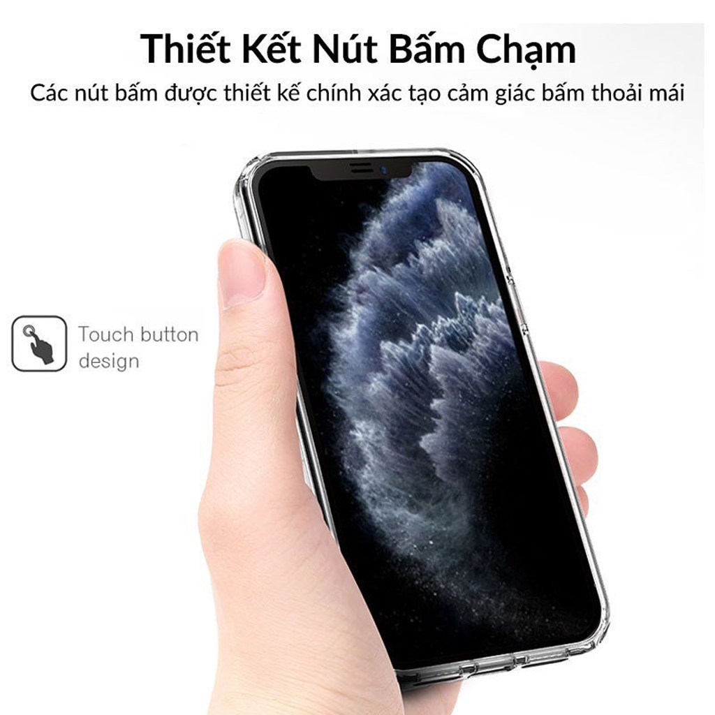 Mô tả Ốp Lưng Likgus Trong Suốt Viền TPU Chống Sốc Lưng Nhựa PC Cứng Chống Ố Vàng Cho IP 11-12-13-14-15-Pro-Plus-Promax - 4
