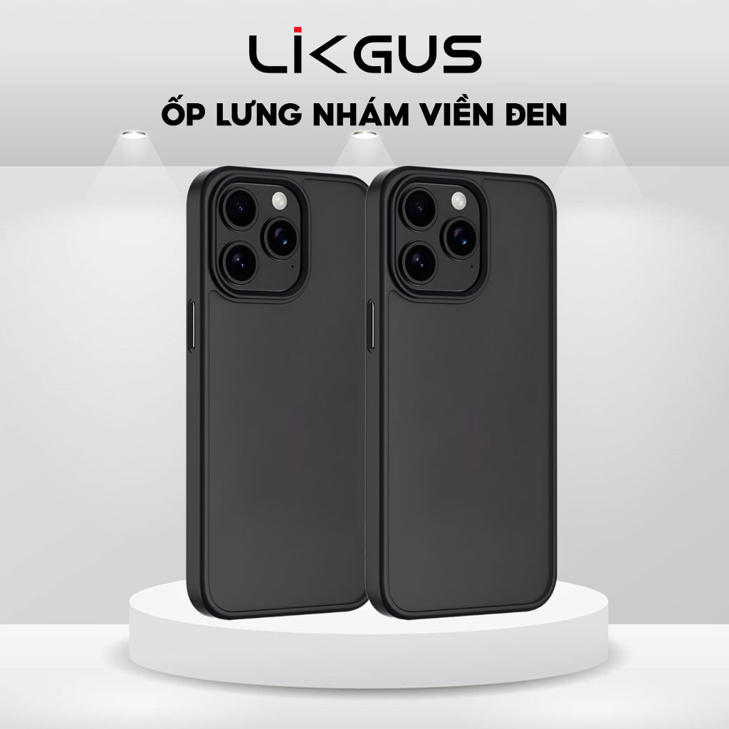 Mô tả Ốp Lưng Nhám Chống Vân Tay-Chống Ố-Chống Sốc 2M LIKGUS Cho Điện Thoại IP series 11-12-13-14-15-16 - 1