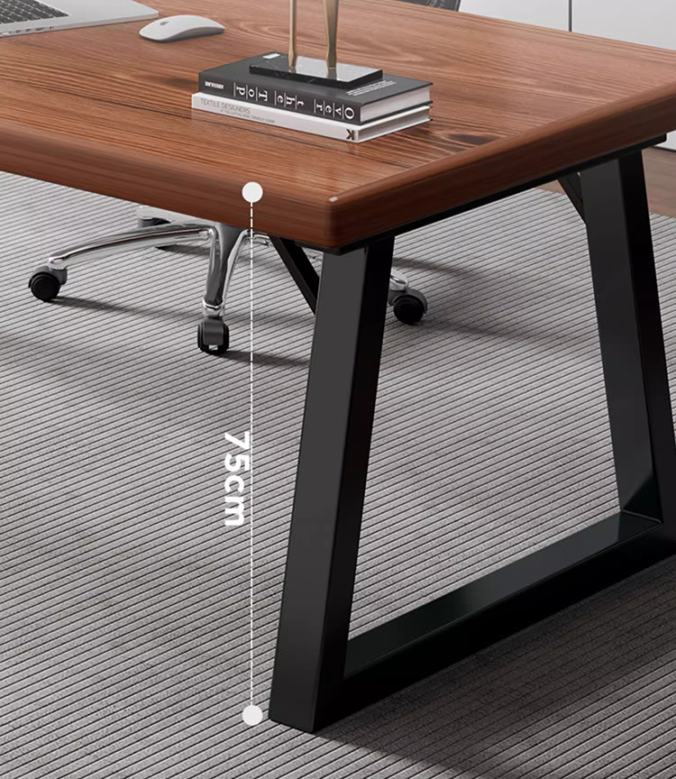 Mô tả Bàn làm việc văn phòng IGA thiết kế hiện đại mặt gỗ dày 30mm khung sắt chống ghỉ - Gm121 - 4