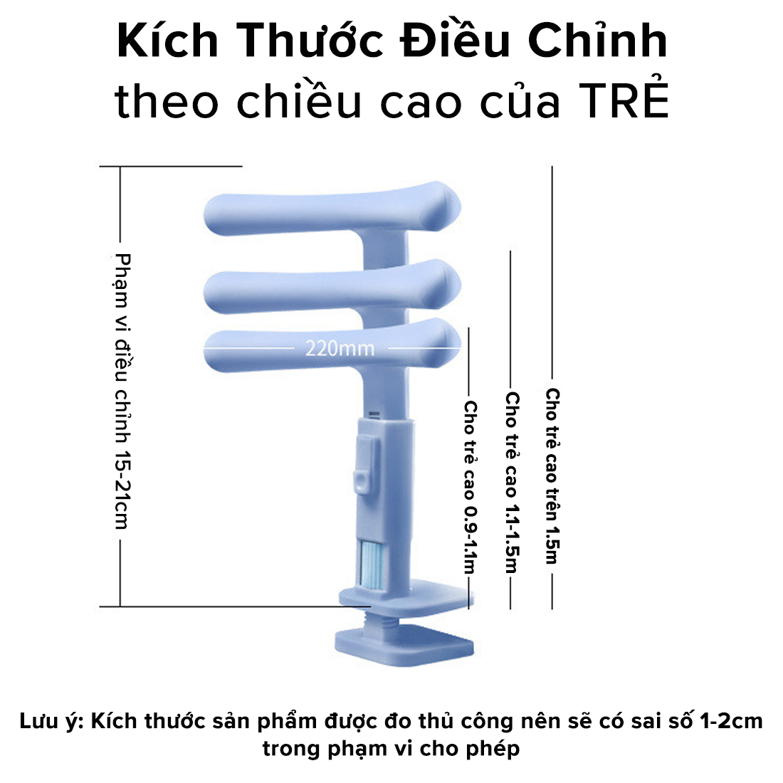 Mô tả Dụng Cụ Đỡ Cằm Chống Cận Thị, Chống Gù Lưng Cho Bé Cao Cấp ECO, Giá Chống Cận An Toàn Cho Trẻ Em 4-15 Tuổi Hãng Amalife - 4