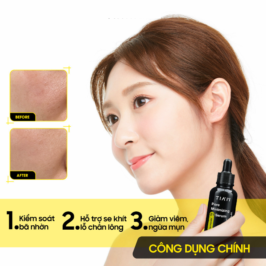 Mô tả Serum Niacinamide 20% + Zinc 1% TIA'M Pore Minimizing 21 Thu Nhỏ Lỗ Chân Lông, Kiểm Soát Dầu Nhờn 40ml Daily Beauty - 4