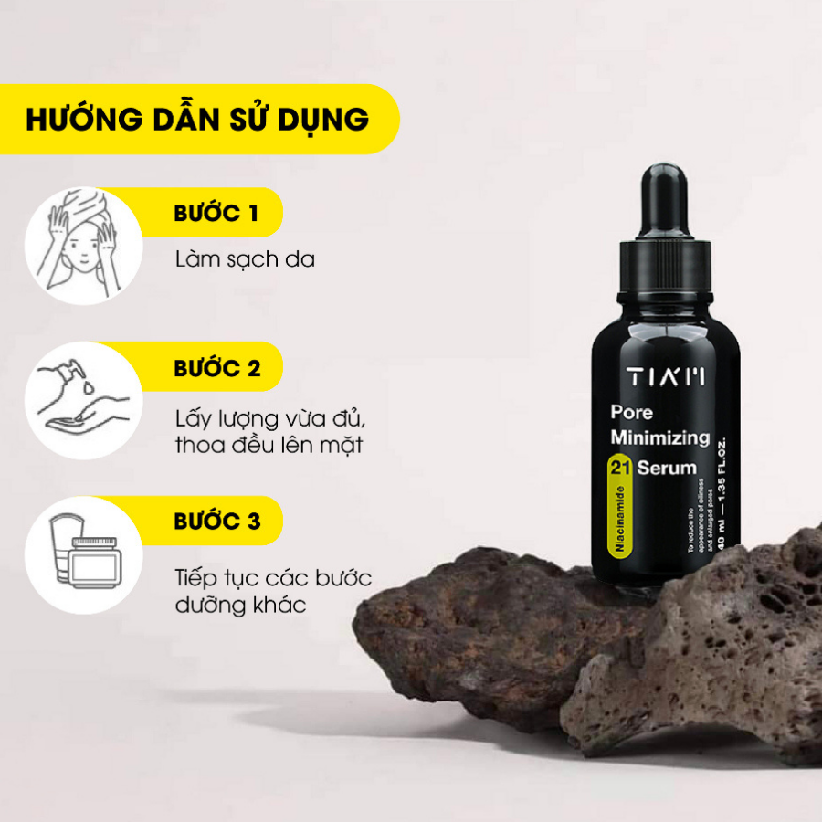 Mô tả Serum Niacinamide 20% + Zinc 1% TIA'M Pore Minimizing 21 Thu Nhỏ Lỗ Chân Lông, Kiểm Soát Dầu Nhờn 40ml Daily Beauty - 7