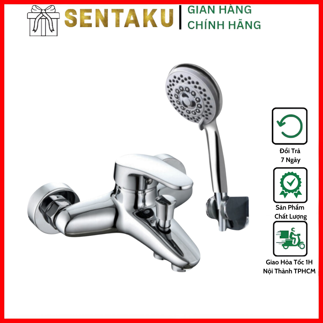Củ Sen Nóng Lạnh Đồng Thau SENTAKU BRASS SLUX 301 Mạ Crom Sáng Bền ...