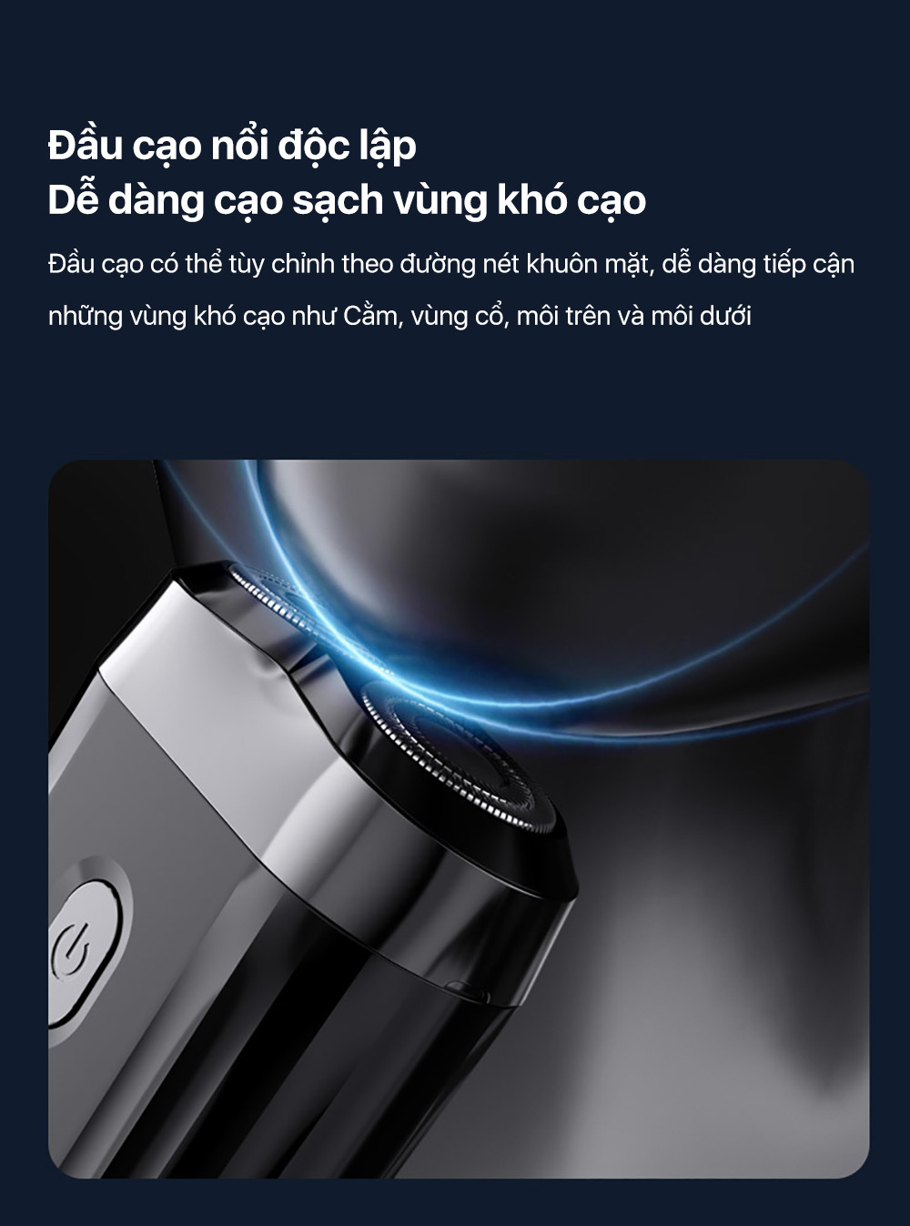 Mô tả Máy cạo râu Enchen Mini 6 lưỡi dao kép mỏng, chống nước IPX7, pin sử dụng đến 2 tháng - BH 6 tháng - 5