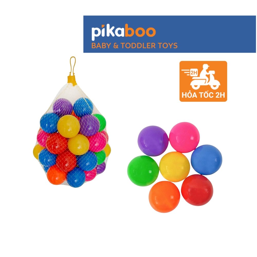 Mô tả Quả bóng sắc màu Pikaboo đường kính 7cm cho bé trai bé gái vui chơi cùng bể bơi phao trong ngày hè - 1