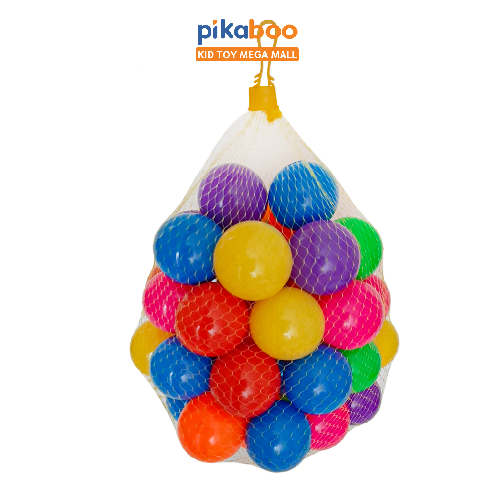 Mô tả Quả bóng sắc màu Pikaboo đường kính 7cm cho bé trai bé gái vui chơi cùng bể bơi phao trong ngày hè - 2