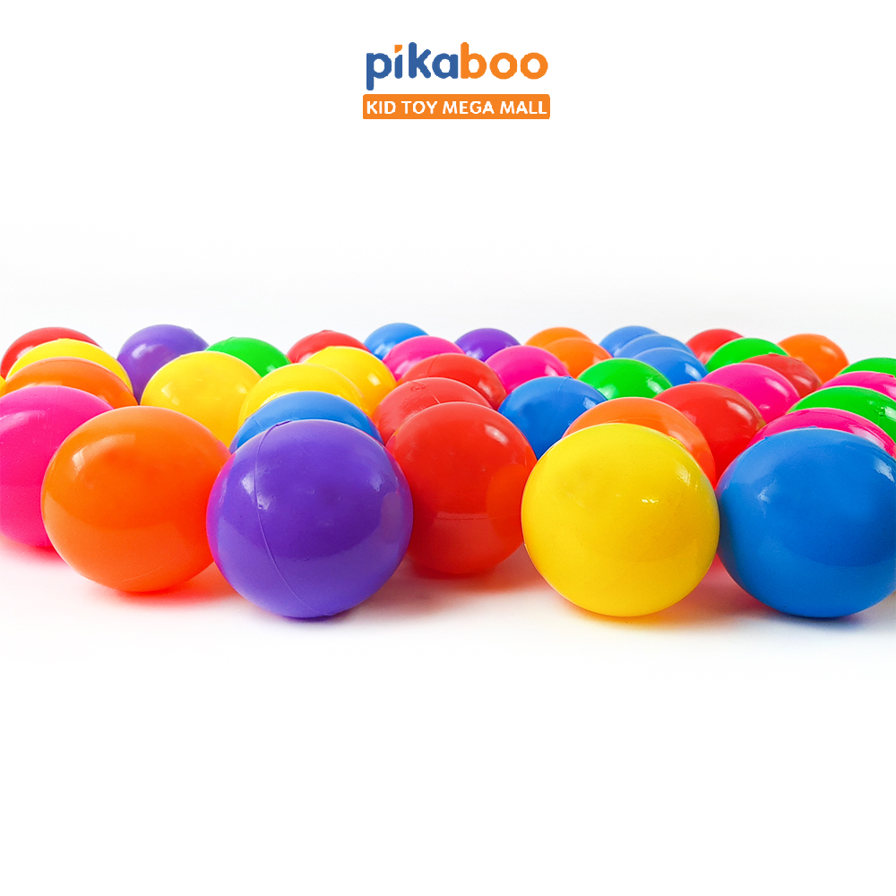 Mô tả Quả bóng sắc màu Pikaboo đường kính 7cm cho bé trai bé gái vui chơi cùng bể bơi phao trong ngày hè - 4