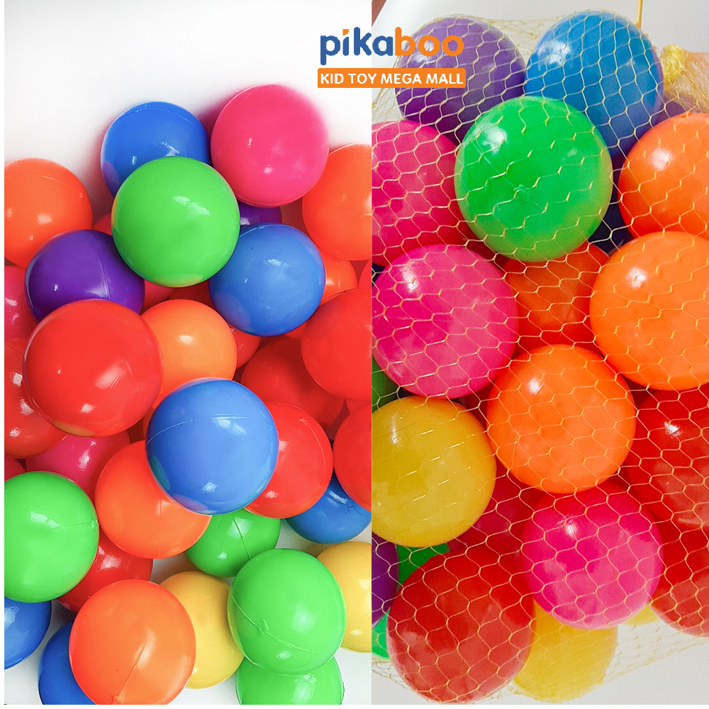 Mô tả Quả bóng sắc màu Pikaboo đường kính 7cm cho bé trai bé gái vui chơi cùng bể bơi phao trong ngày hè - 6