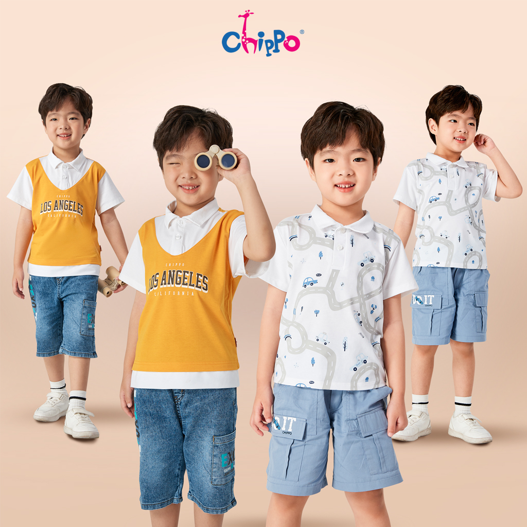 Mô tả Áo Polo trẻ em Chippo chất liệu Cotton mềm mịn thoáng mát cho bé từ 2 đến 6 tuổi (10-22Kg) - 1