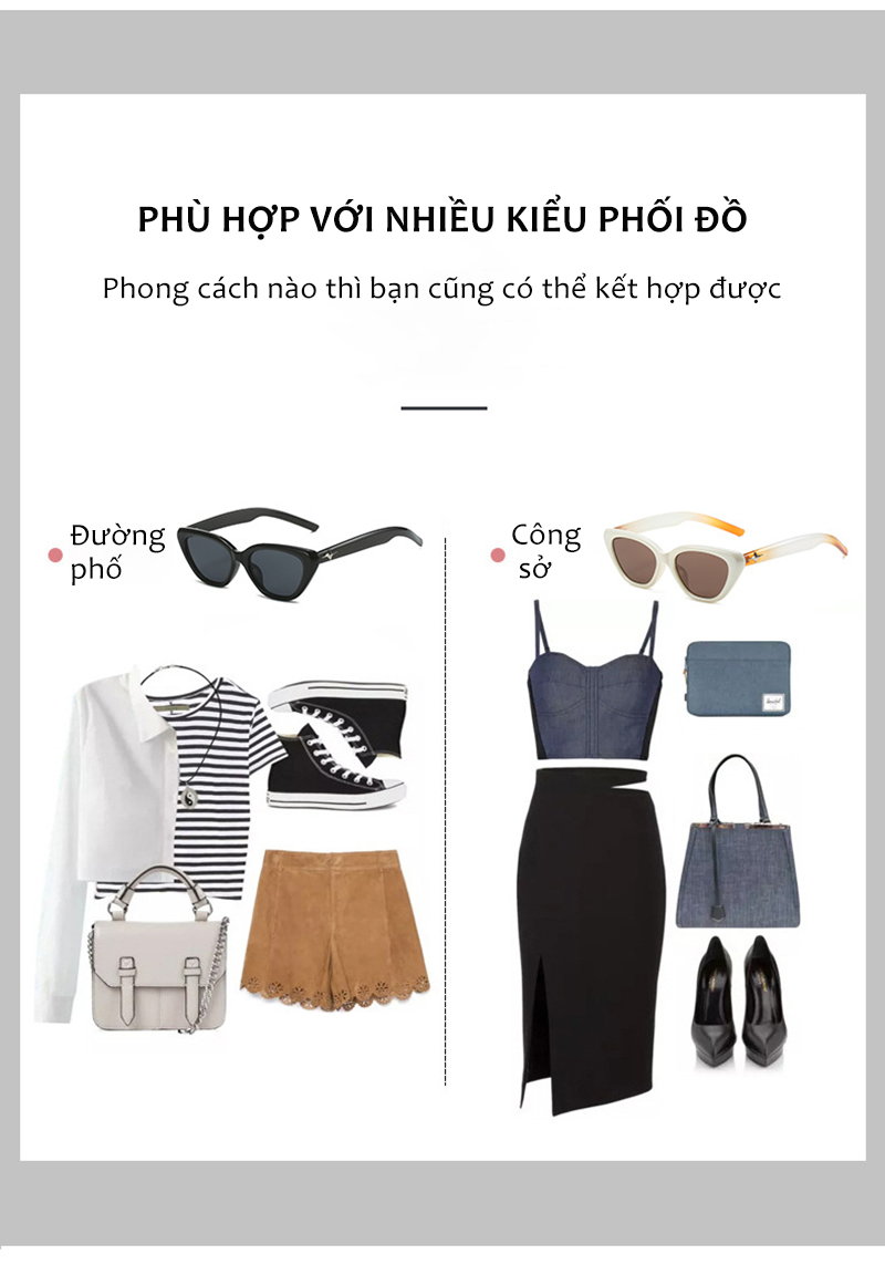 Mô tả Kính Mát Mắt Mèo Phân Cực Trendy AORON Chống Tia Cực Tím Bảo Vệ Mắt Gọng Thời Trang Xu Hướng Nam Nữ - 2