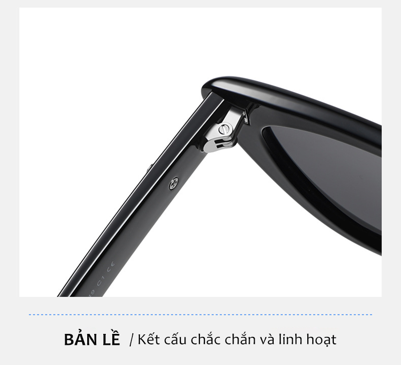 Mô tả Kính Mát Mắt Mèo Phân Cực Trendy AORON Chống Tia Cực Tím Bảo Vệ Mắt Gọng Thời Trang Xu Hướng Nam Nữ - 5