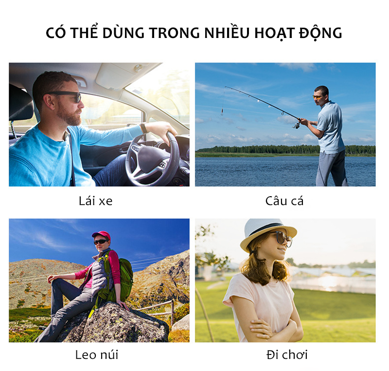 Mô tả Kính Mát Mắt Mèo Phân Cực Trendy AORON Chống Tia Cực Tím Bảo Vệ Mắt Gọng Thời Trang Xu Hướng Nam Nữ - 12