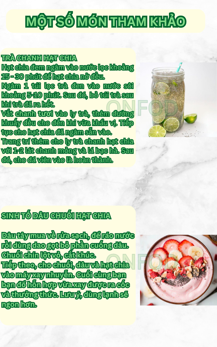 Mô tả Hạt chia Úc hữu cơ nhập khẩu ONFOD organic ăn kiêng giảm cân healthy thực dưỡng eat clean gói 500g - 5