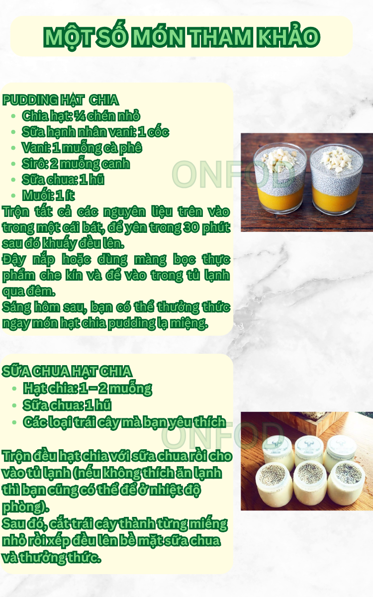 Mô tả Hạt chia Úc hữu cơ nhập khẩu ONFOD organic ăn kiêng giảm cân healthy thực dưỡng eat clean gói 500g - 7