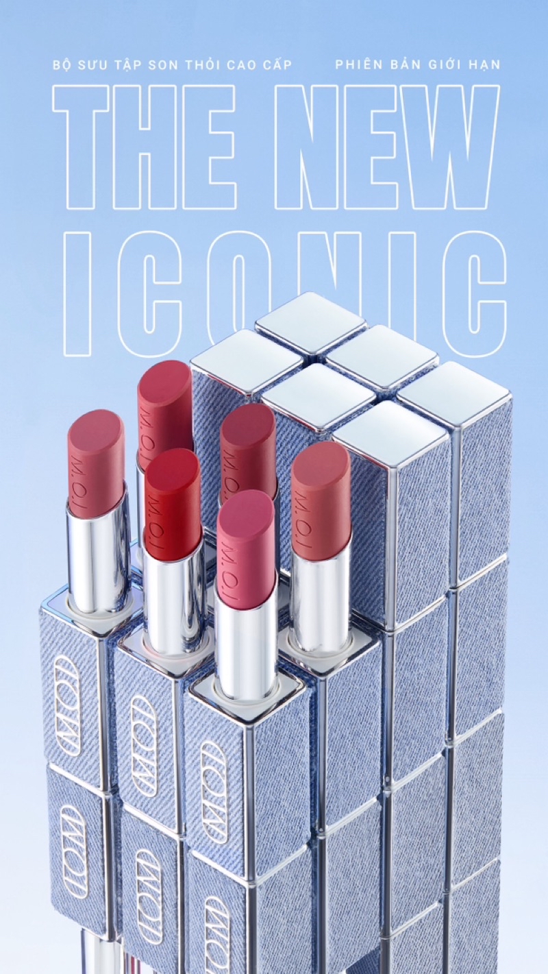 Mô tả Son lì Love M.O.I THE NEW ICONIC MOI Cosmetics 3g - 2