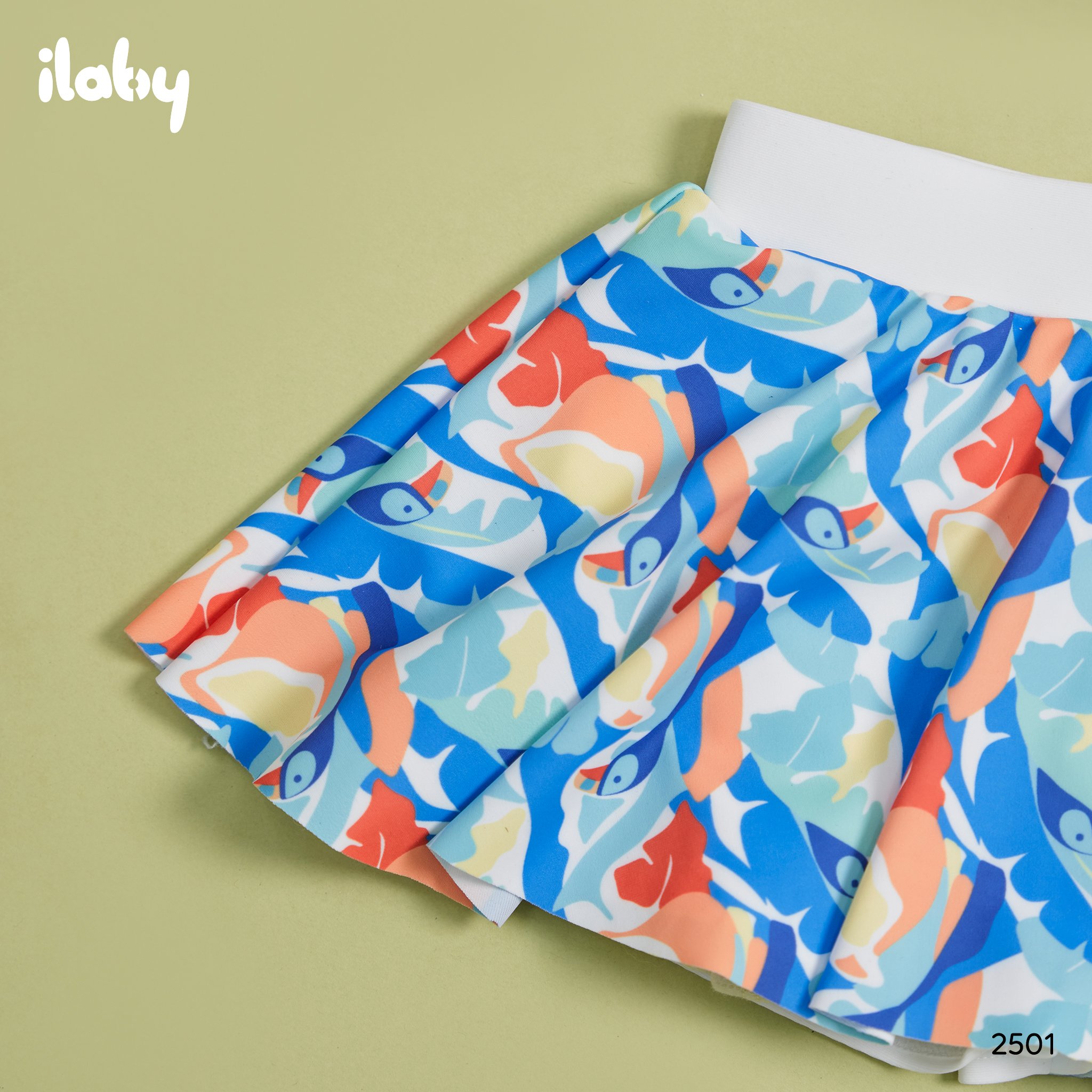 Mô tả Bộ đồ bơi cho bé ILABY áo tay ngắn kết hợp chân váy chất liệu thun lạnh [2501] - 6