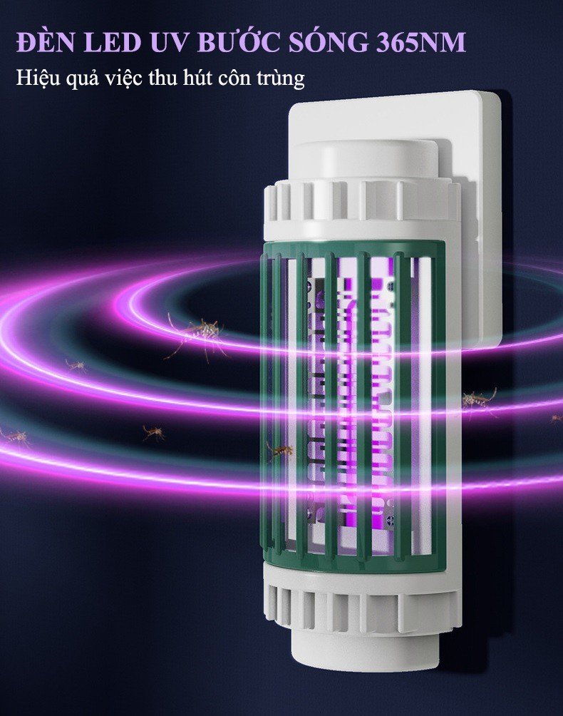 Mô tả Đèn Bắt Muỗi , Bẫy Muỗi Diệt Côn Trùng Energy Green Lighting DGS-223 - Kiêm Đèn Ngủ - An Toàn , Hiệu Quả - BH 1 Năm - 2