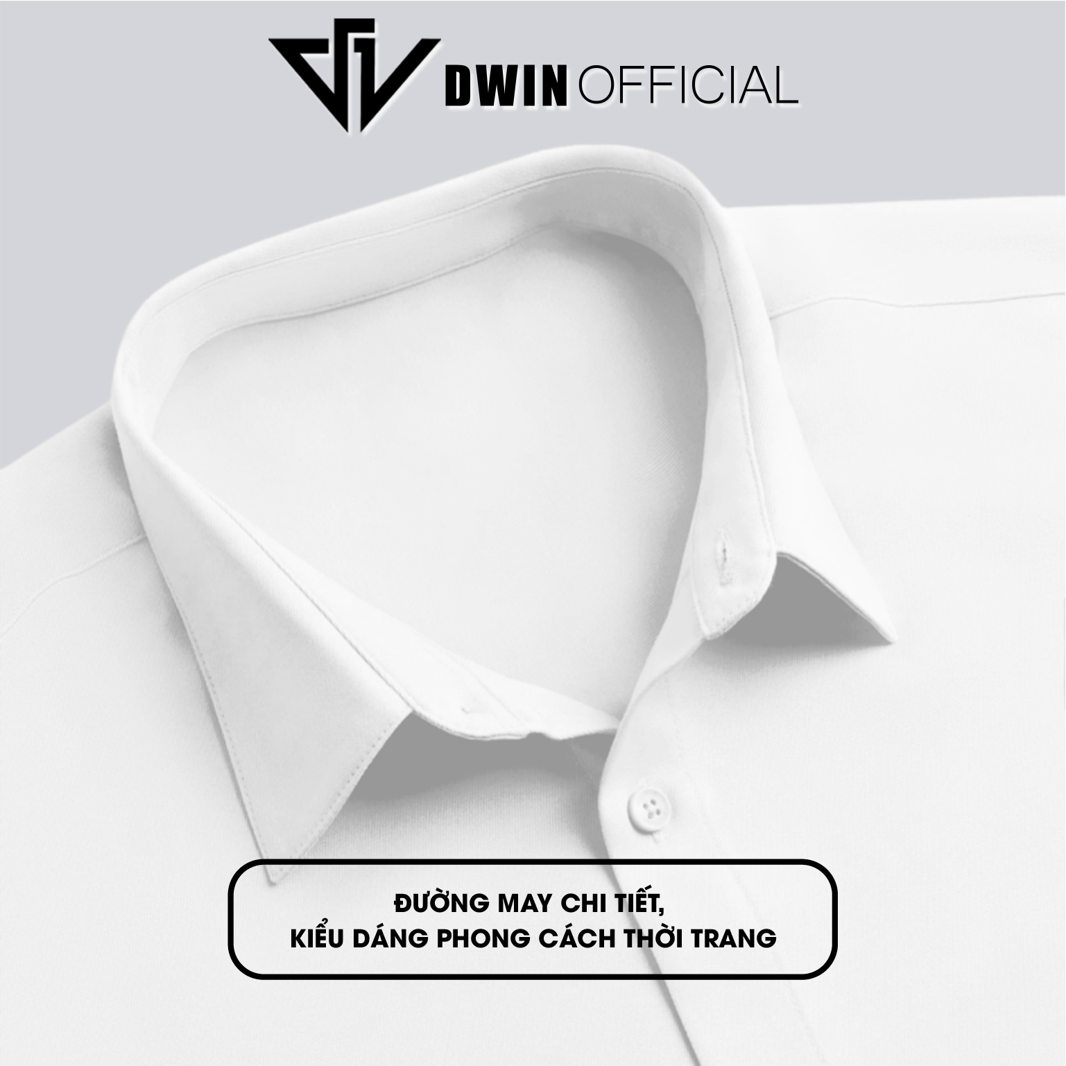 Mô tả Áo sơ mi ngắn tay nam nữ DWIN chất vải kaki cotton 300 gsm cộc basic unisex đứng form rộng không nhăn cao cấp - 4