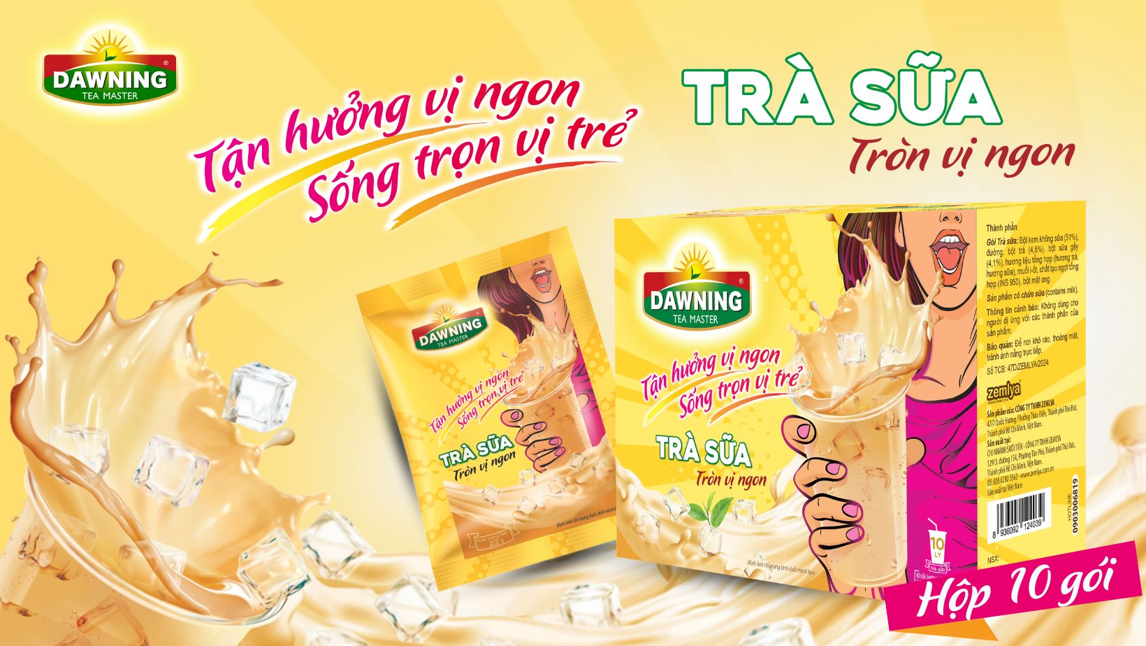 Trà Sữa Dawning Tròn Vị Ngon Không Trân Châu
