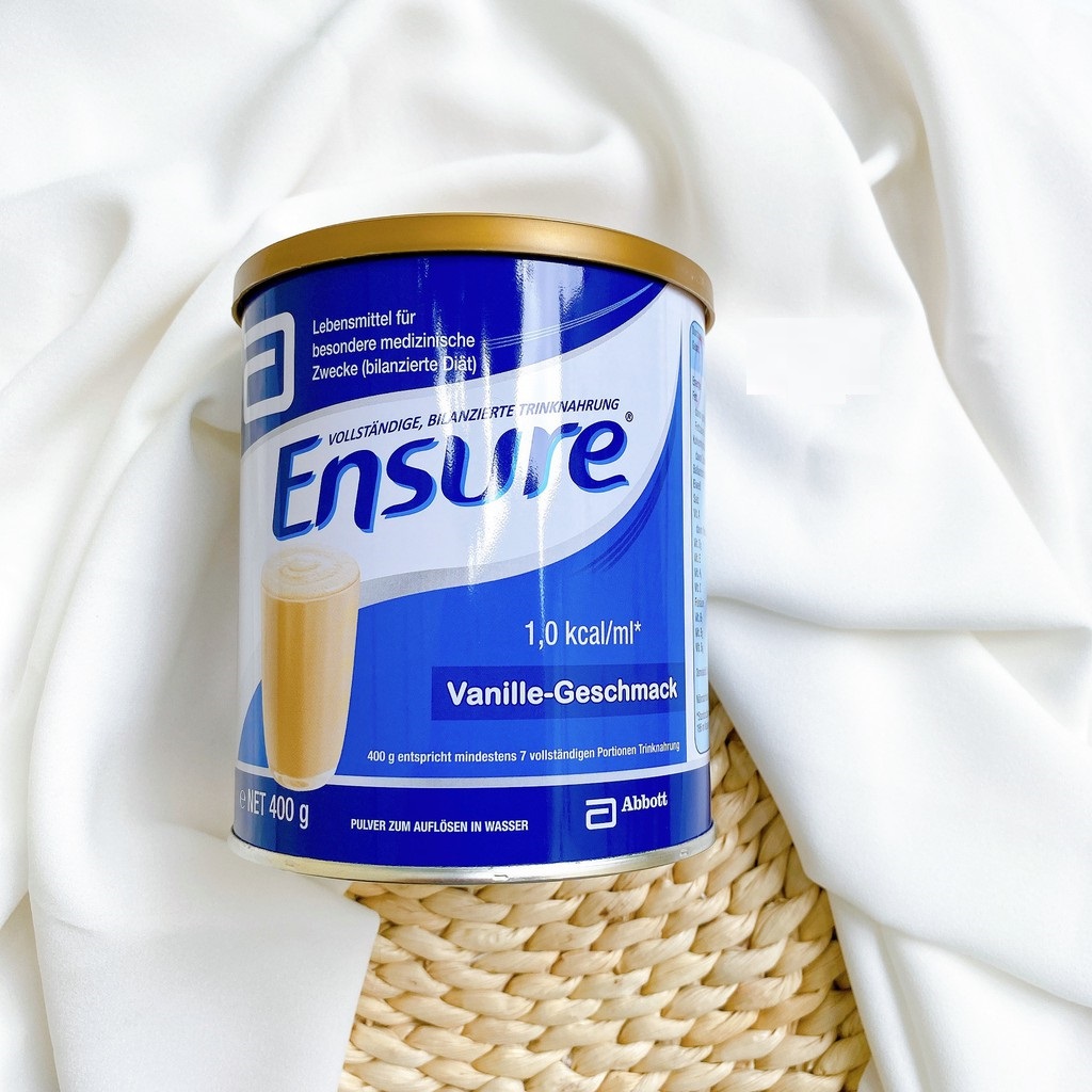 Sữa bột Ensure Đức hương vani giàu dinh dưỡng hộp 400g bổ sung dinh dưỡng  cho người già và người ốm yếu | Shopee Việt Nam