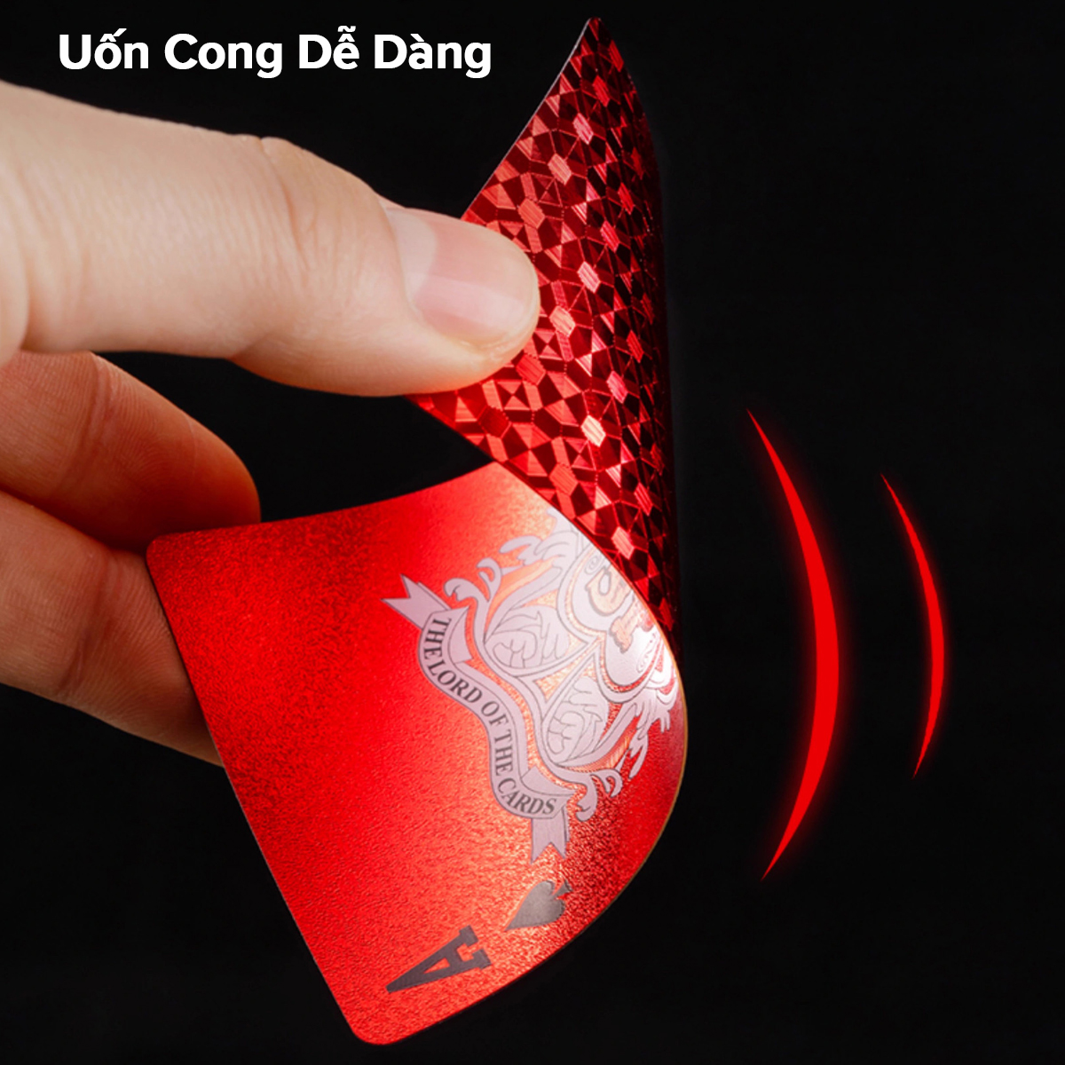 Mô tả Bộ Bài Tây PVC Đỏ 55 Lá Bài May Mắn - Thẻ Bài Poker Sưu Tầm Trưng Bày Màu Đỏ Siêu Đẹp Chính Hãng Amalife - 7