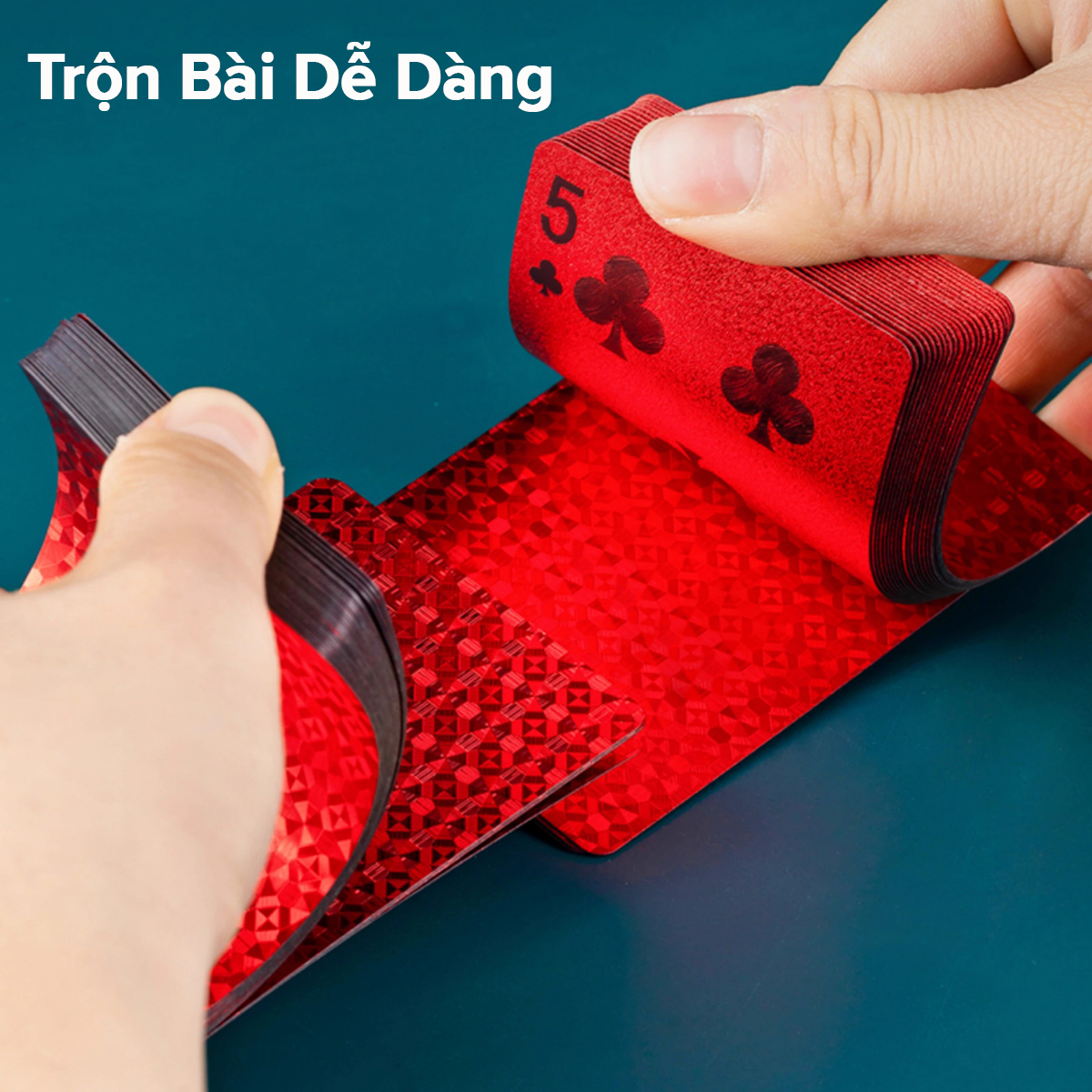 Mô tả Bộ Bài Tây PVC Đỏ 55 Lá Bài May Mắn - Thẻ Bài Poker Sưu Tầm Trưng Bày Màu Đỏ Siêu Đẹp Chính Hãng Amalife - 8