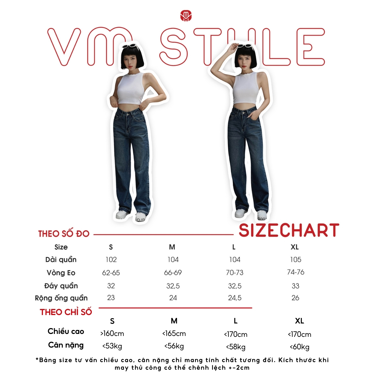 Mô tả Quần jean ống rộng nữ VMSTYLE trơn cạp cao lai kiểu lua tua basic cá tính năng động đi chơi 420 - QJR00142 - 1