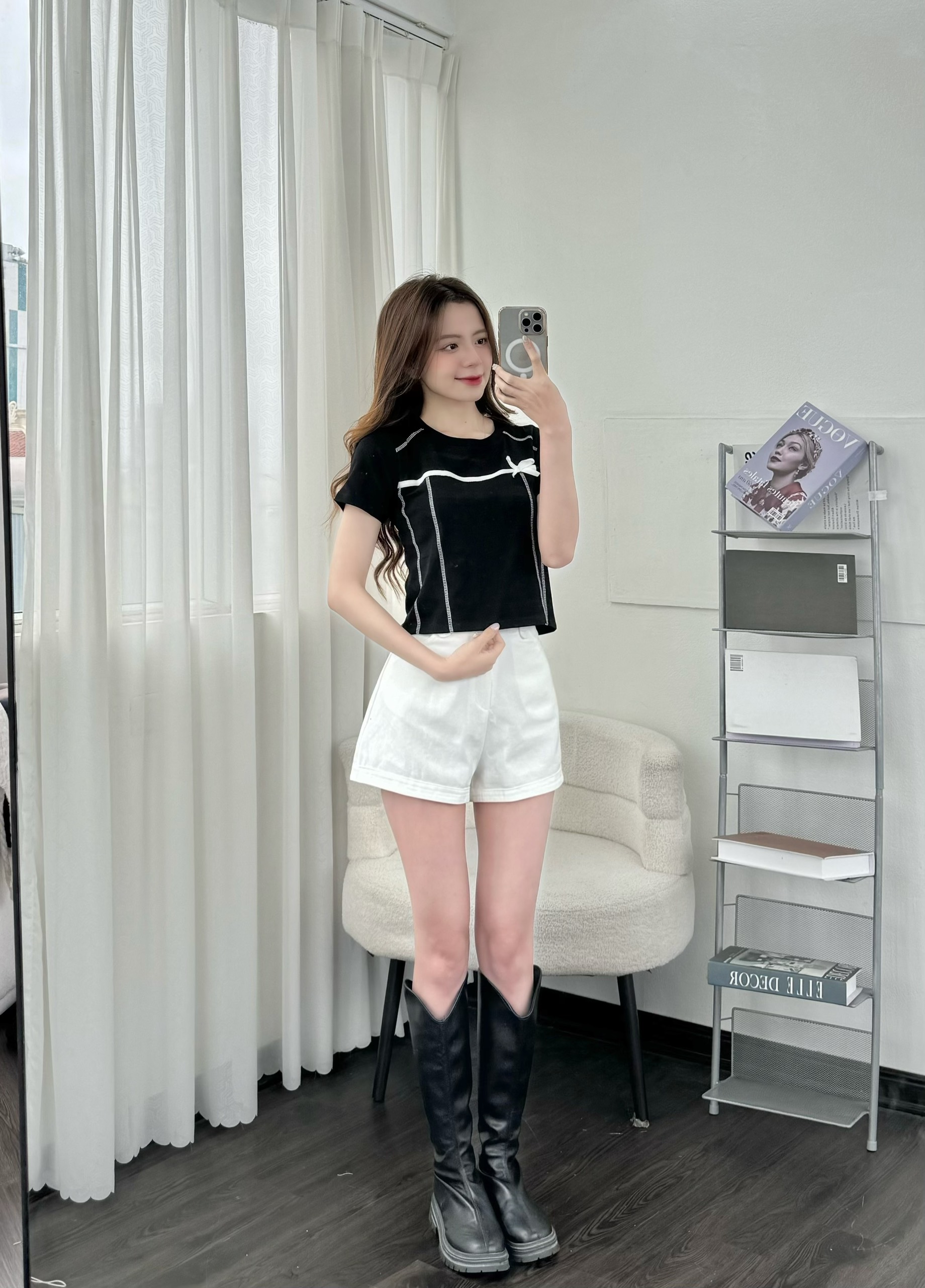Mô tả Áo thun dáng lỡ EMIX chất cotton co giãn 4 chiều Aobabytee164/P5K8 - 2