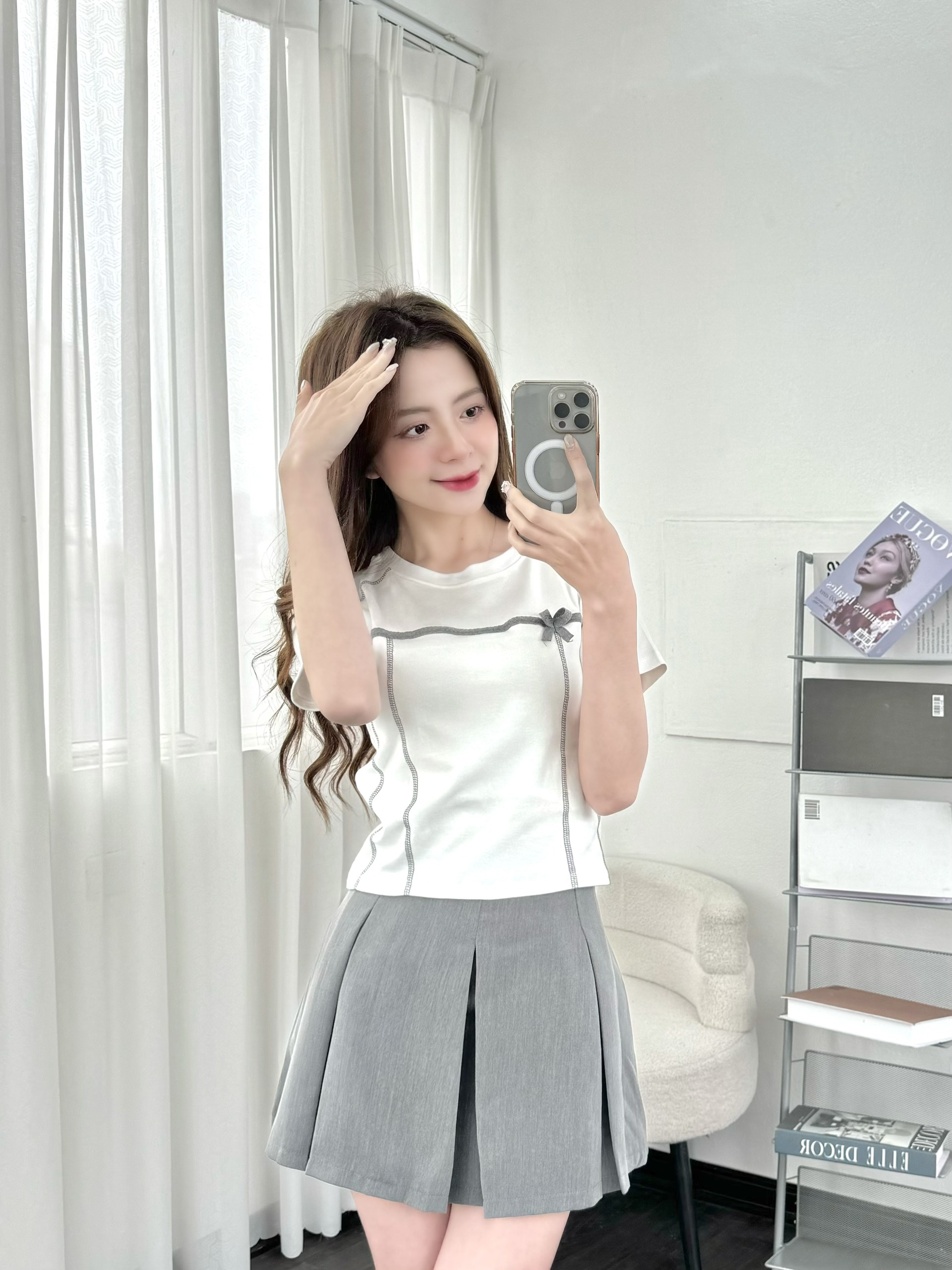 Mô tả Áo thun dáng lỡ EMIX chất cotton co giãn 4 chiều Aobabytee164/P5K8 - 5