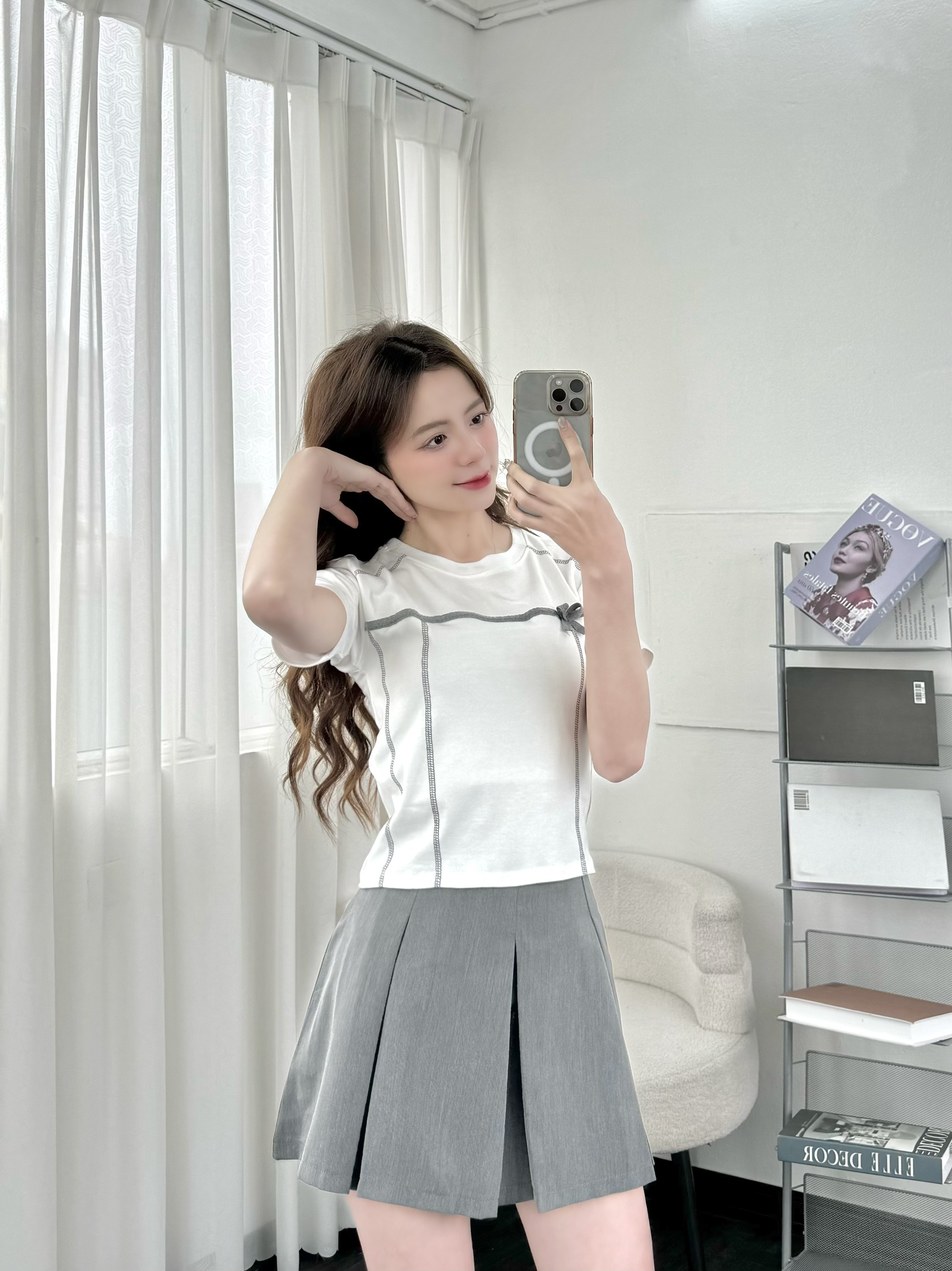 Mô tả Áo thun dáng lỡ EMIX chất cotton co giãn 4 chiều Aobabytee164/P5K8 - 6