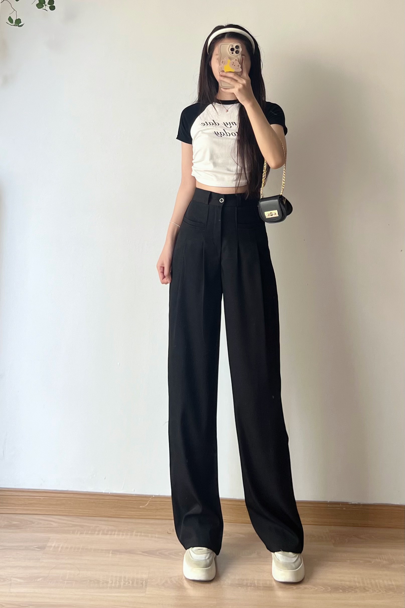 Mô tả Quần công sở nữ ống suông túi ngang chất ruby cao cấp EMIX Quansuong258/P1K9 - 4