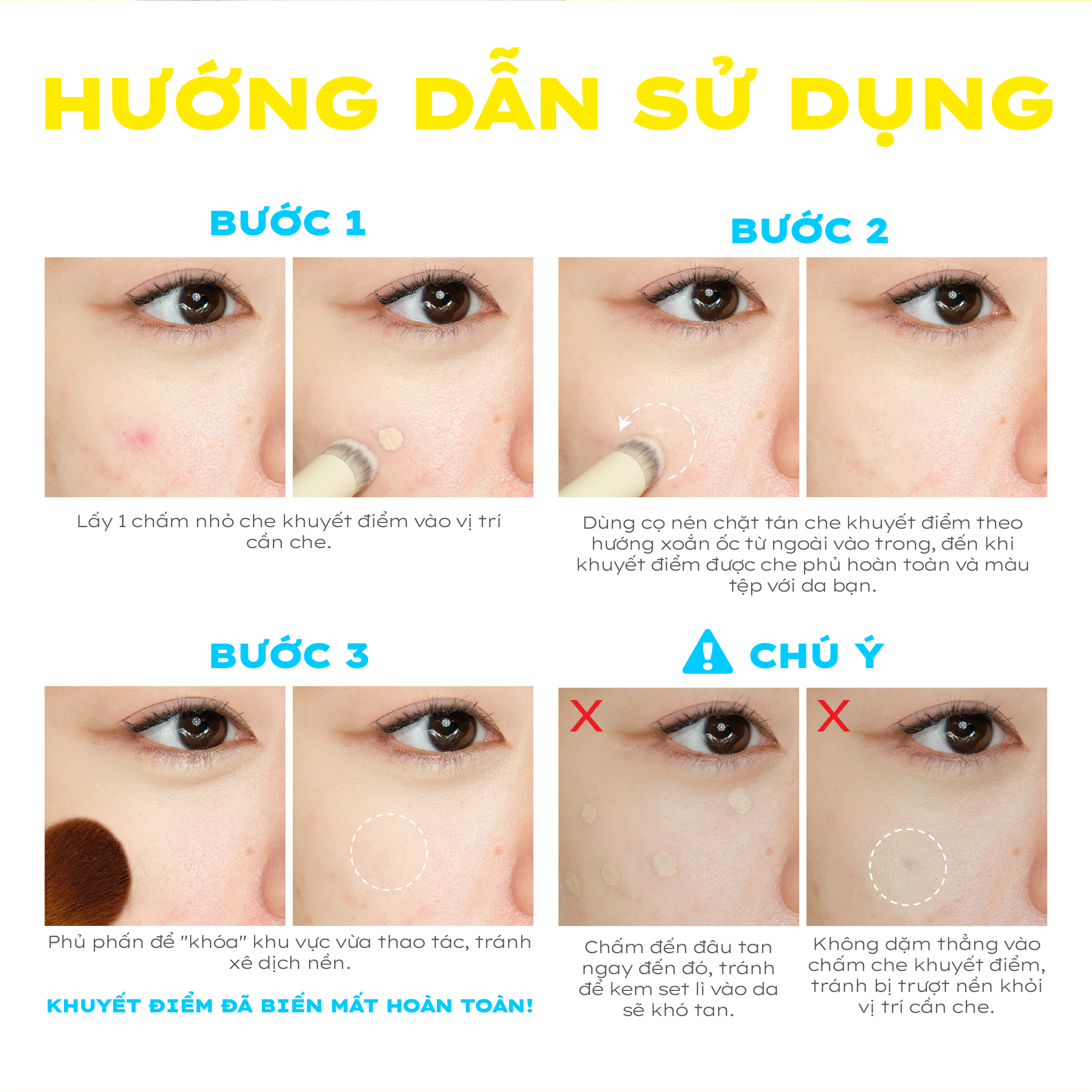 Mô tả Kem che khuyết điểm kiềm dầu bền màu LEMONADE Matte Addict Concealer 3g - 6