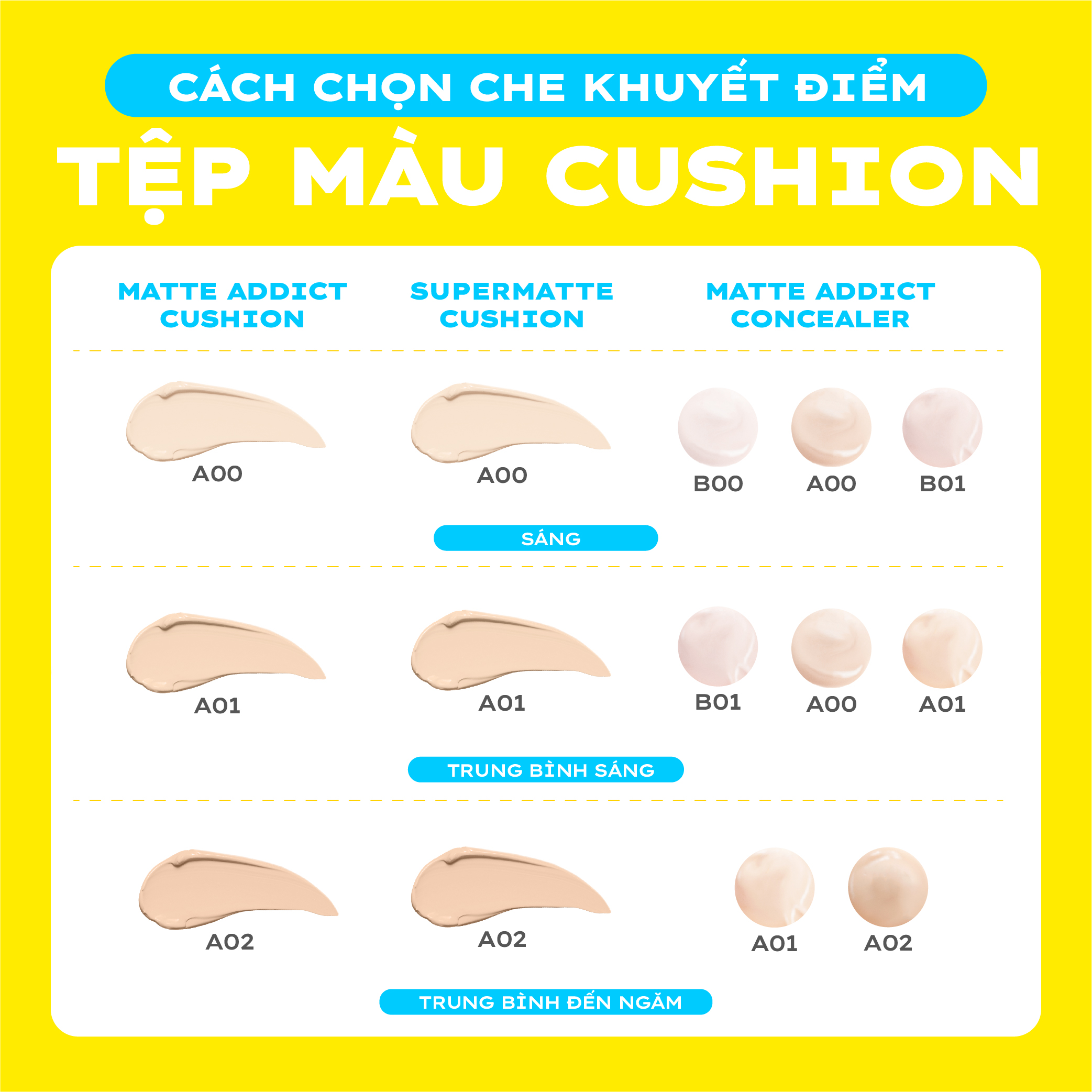 Mô tả Kem che khuyết điểm kiềm dầu bền màu LEMONADE Matte Addict Concealer 3g - 7