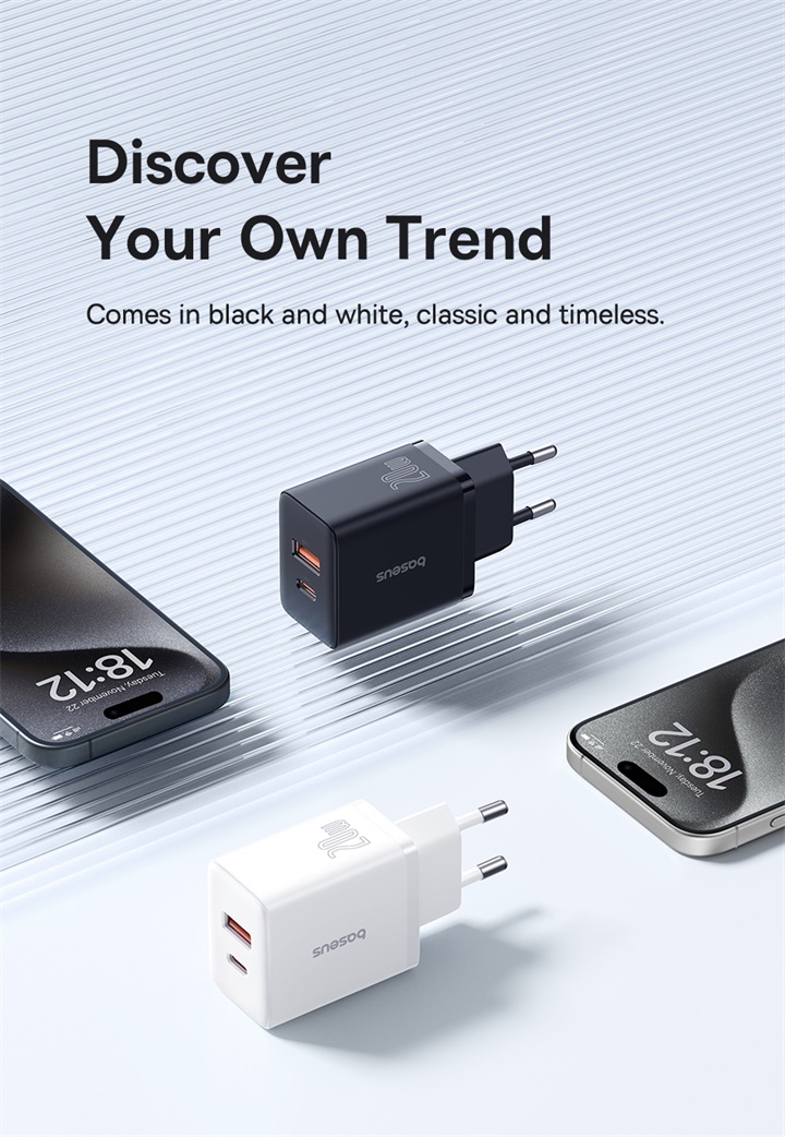 Baseus 20W PD Sạc Nhanh QC4.0 QC3.0 USB Type C Củ Sạc Cho 15 14 13 12 11 Sạc Điện Thoại Xiaomi – ảnh mô tả chi tiết 2