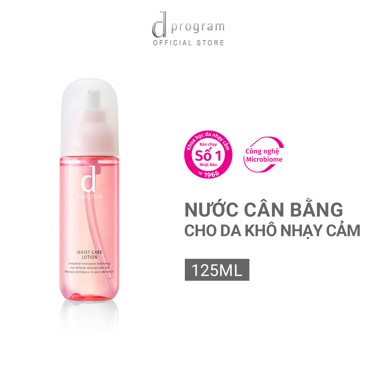 Mô tả Nước cân bằng cho da khô nhạy cảm Dprogram Microbiome Moist Care Lotion 125ml - 1