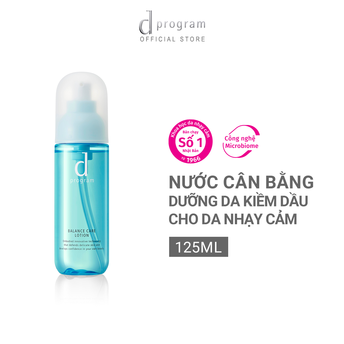 Mô tả Nước cân bằng cho da dầu/hỗn hợp nhạy cảm Dprogram Microbiome Balance Care Lotion 125ml - 1