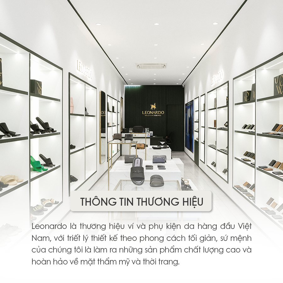 Mô tả Ví Da Nam Đựng Thẻ Feasty Chất Liệu Da Bò Bền Bỉ Thương Hiệu LEONARDO - 5